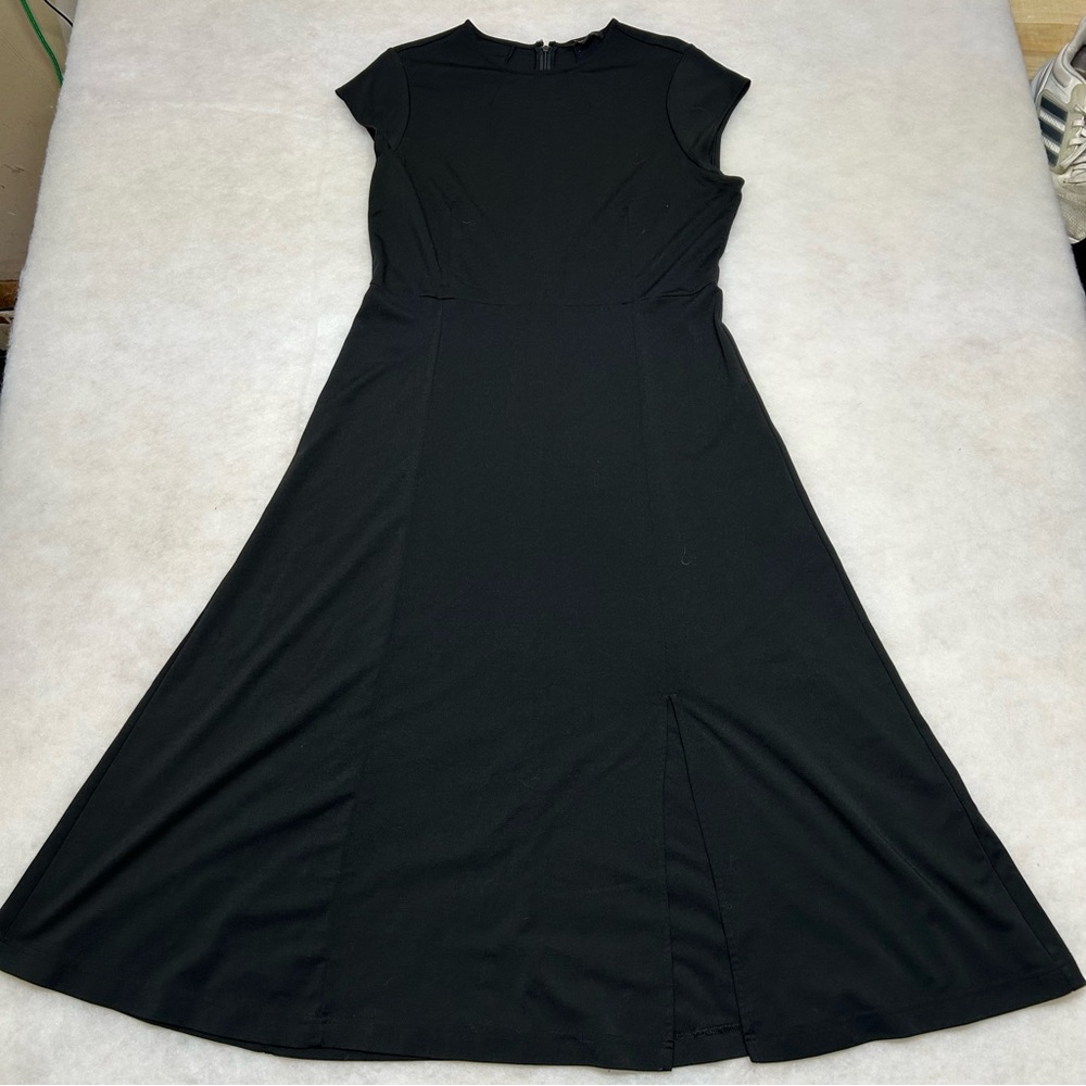 Banana Republic Cap Sleeve Knit Dress With Slit Size 14